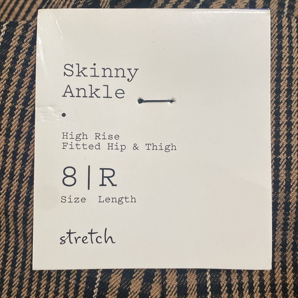 A new day black & gold checked pants, size 8R, NWT. - Picture 10 of 13